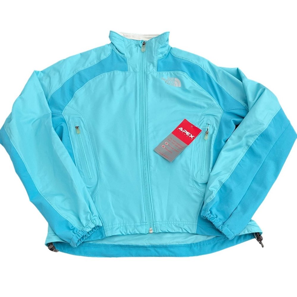 North Face Flight Series Women's Apex Aerobic Blue Full Zip Jacket, Size S NWT